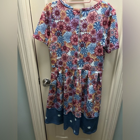 LuLaRoe Amelia Daisy Dress Size XL - Picture 7 of 7